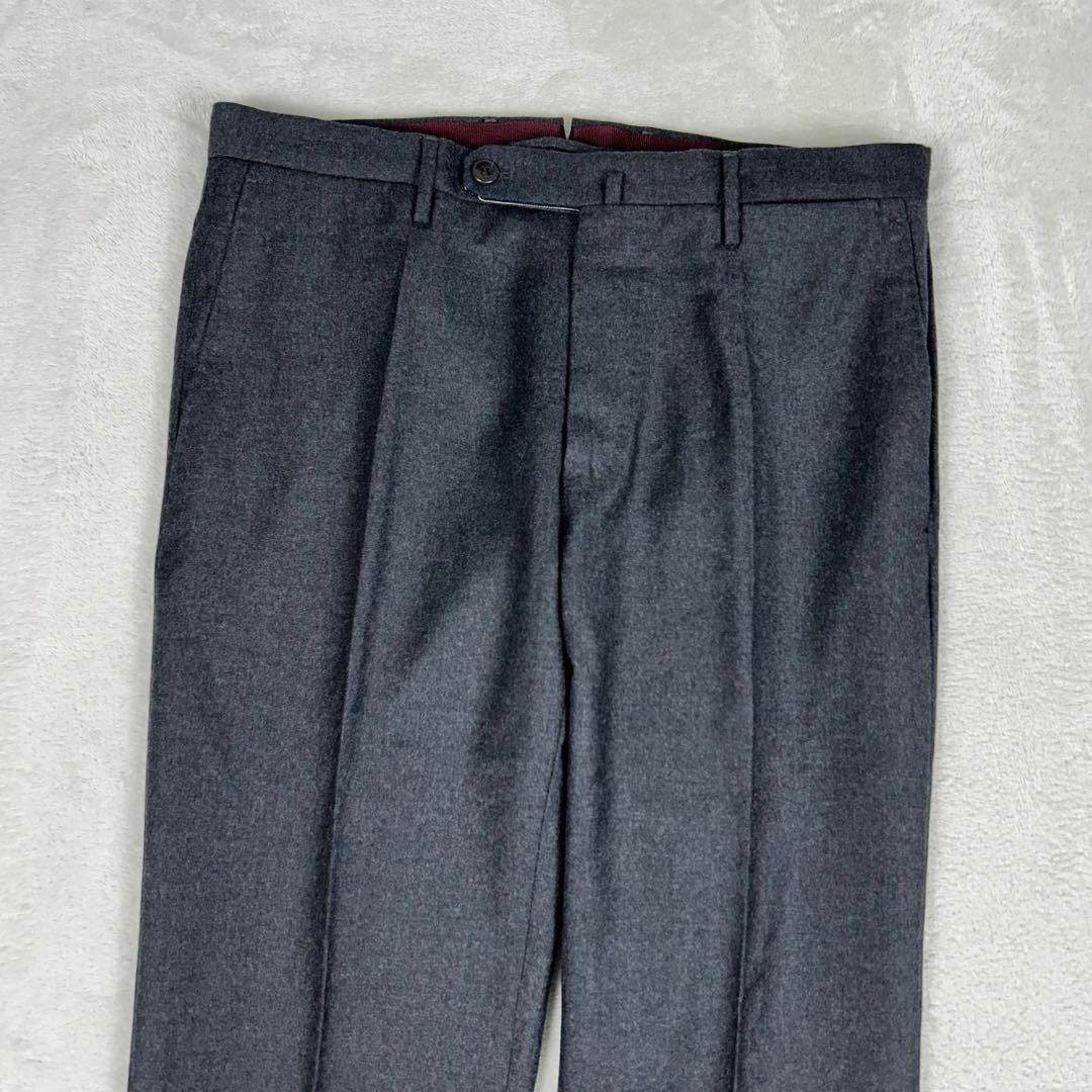 INCOTEX × BEAMSF別注 フランネルスラックスパンツ スリムフィット