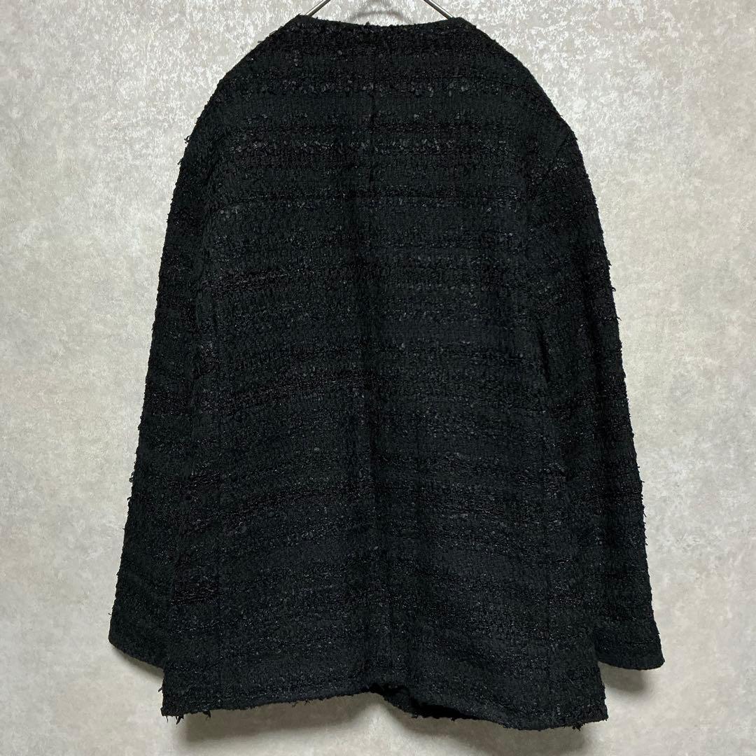 【美品】MADISONBLUE×eclat 【別注】ノーカラーツイードジャケット