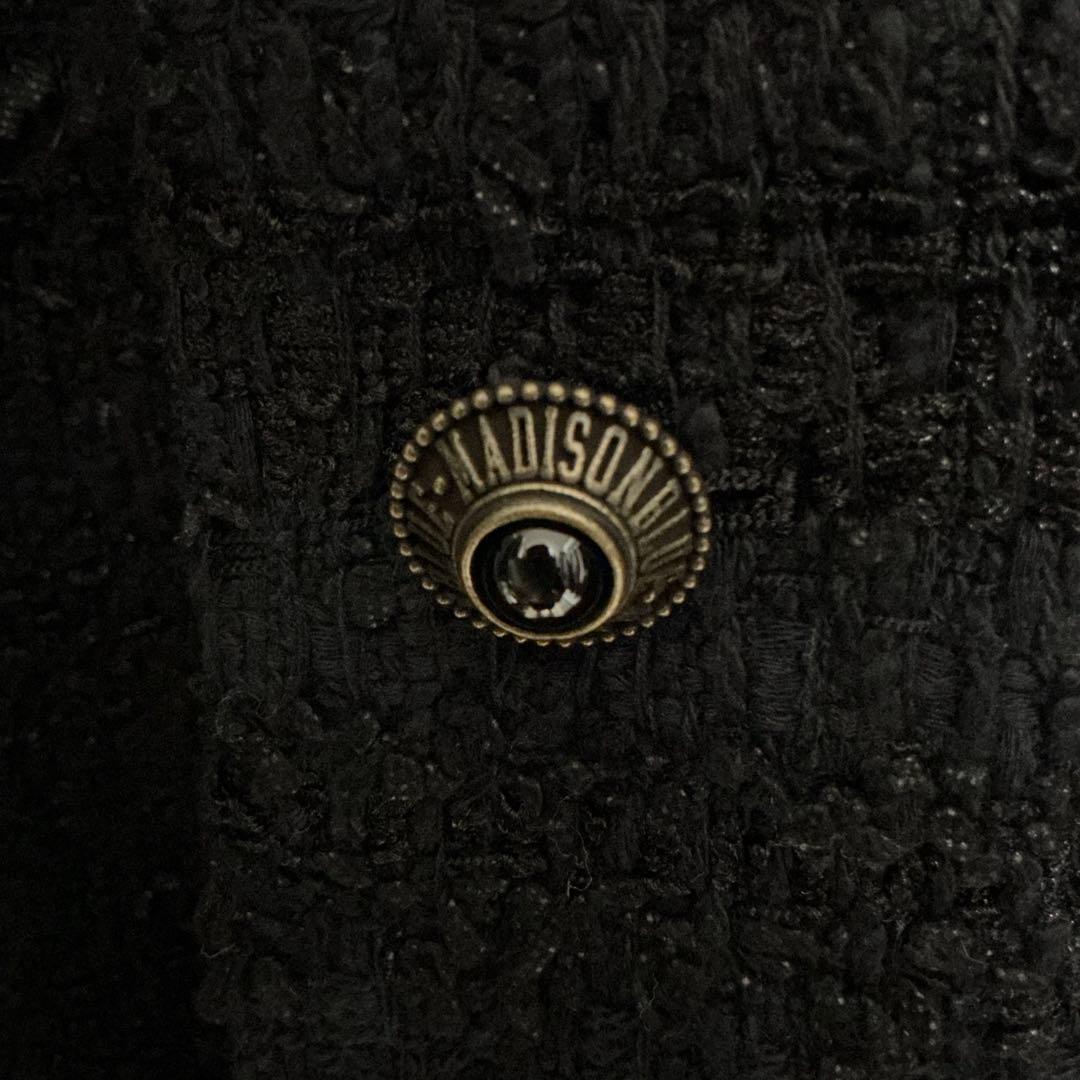 【美品】MADISONBLUE×eclat 【別注】ノーカラーツイードジャケット