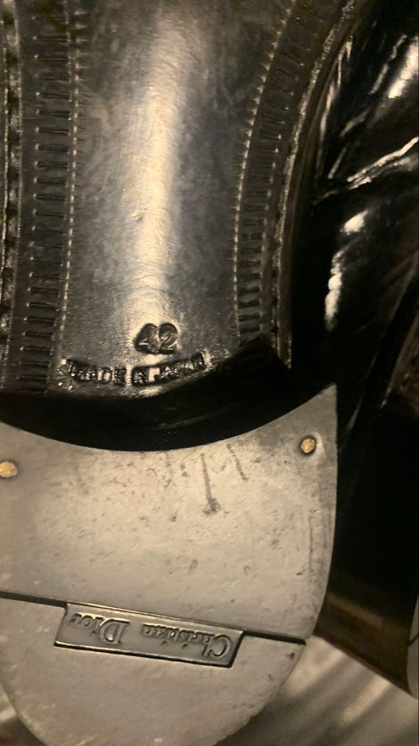 Christian Dior クリスチャンディオール　オペラシューズ　エナメル