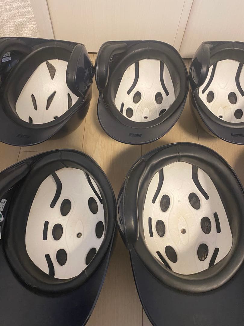 MIZUNOバッター用ヘルメット 9個セット ネイビー各種サイズあり　軟式草野球