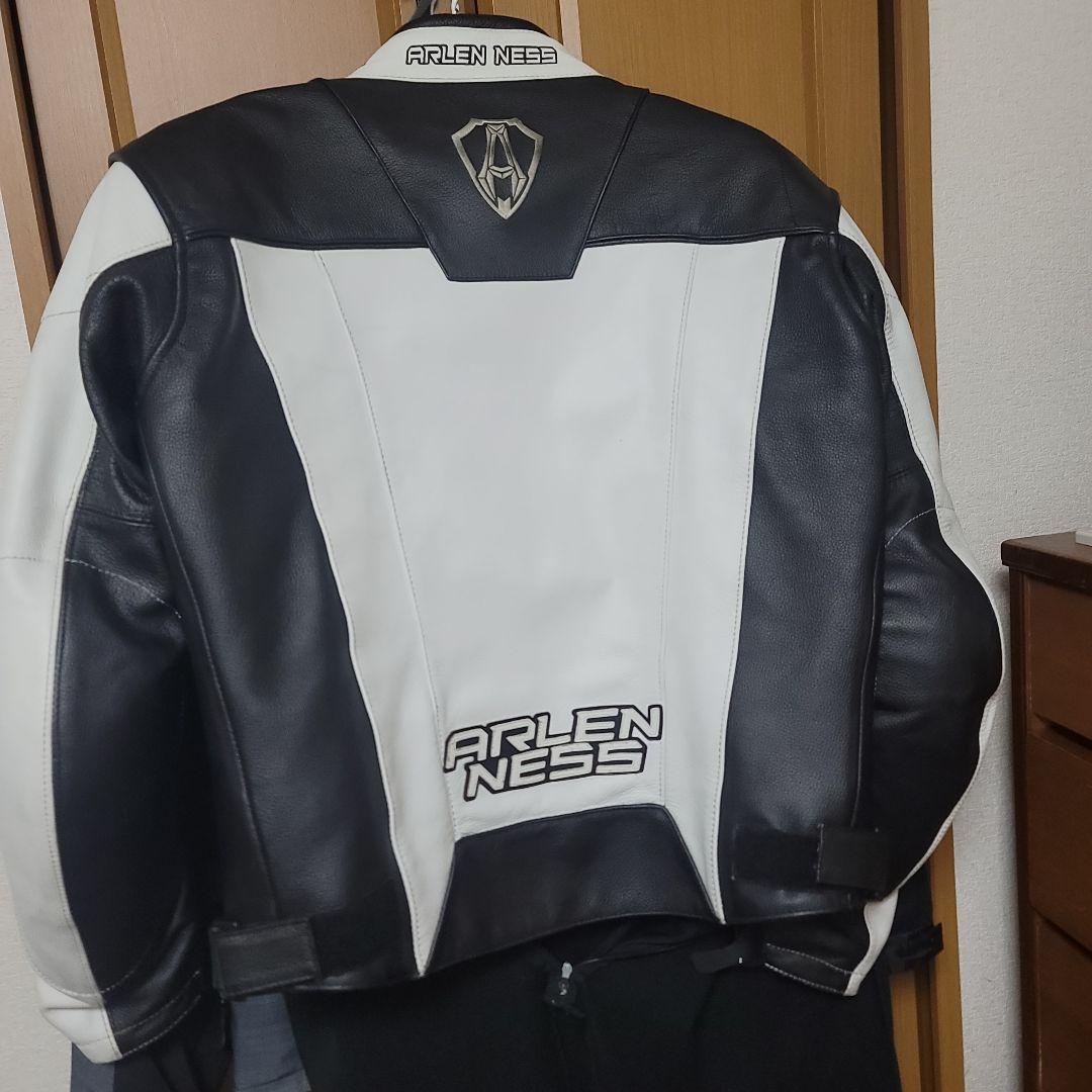ARLEN NESS レザージャケット 黒/白 XL(L位)　正月価格