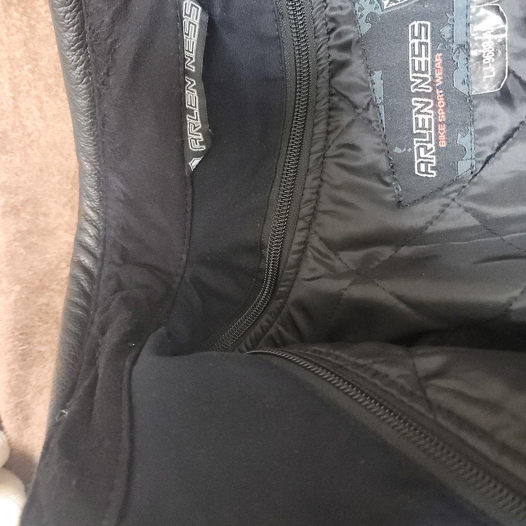 ARLEN NESS レザージャケット 黒/白 XL(L位)　正月価格