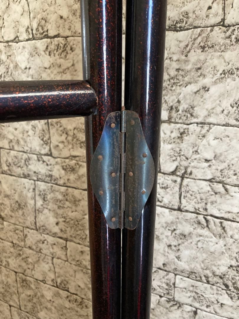 稀少 古道具 当時物 無垢材 木製 衣紋掛け 衣桁 着物掛け 高さ151cm 鶴