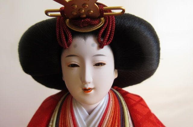 ラスト１点　新品　吉徳大公　立ち雛　 天皇陛下御束帯 黄櫨染固地綾 正絹