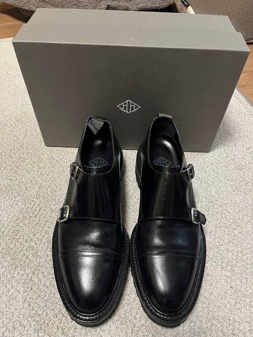 【干場スペシャル】WH ダブルモンク WHS-0300 黒 サイズ7