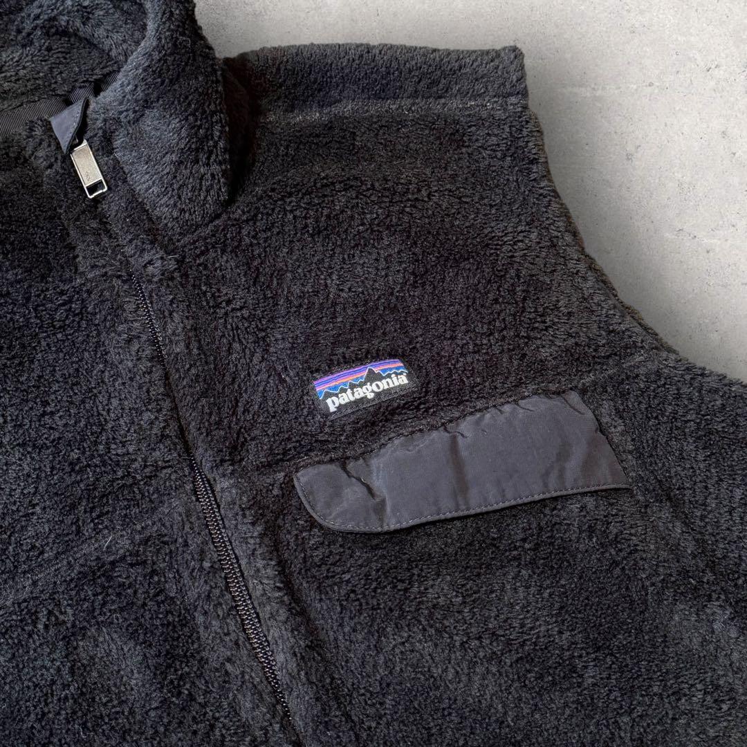 【パタゴニア】リツールベスト　フリースベスト　黒　L 人気カラー　13年製 f