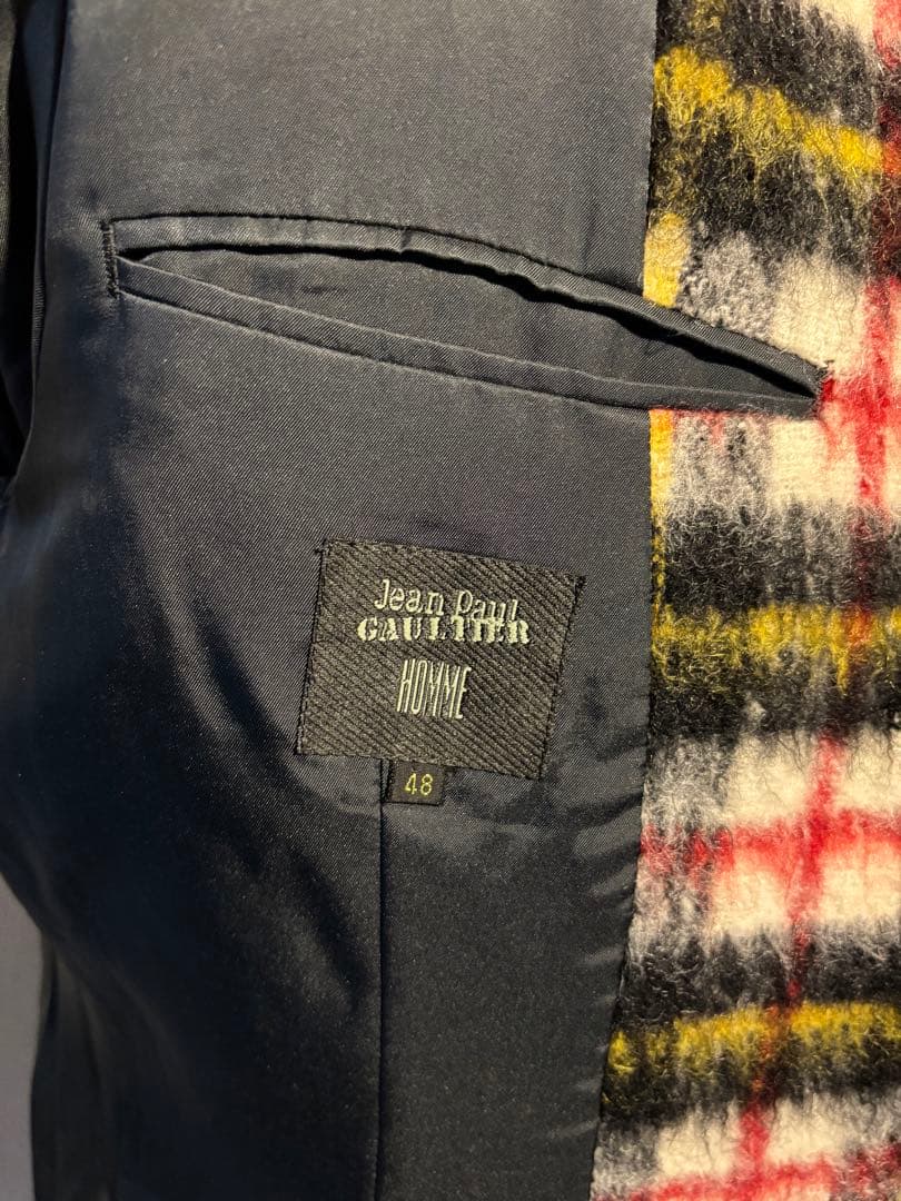 Jean Paul Gaultier コート モヘア チェック ゴルチェ