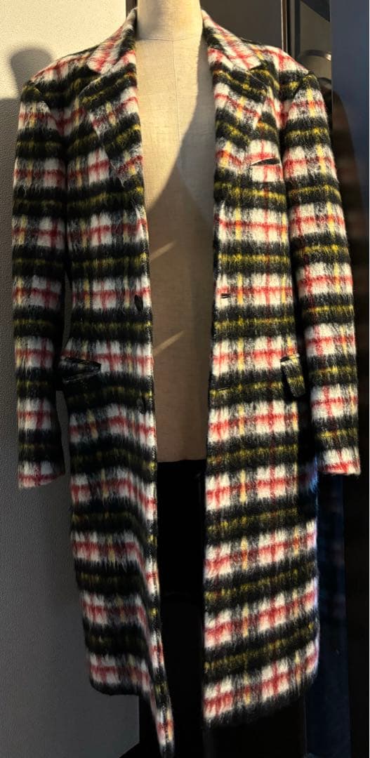 Jean Paul Gaultier コート モヘア チェック ゴルチェ