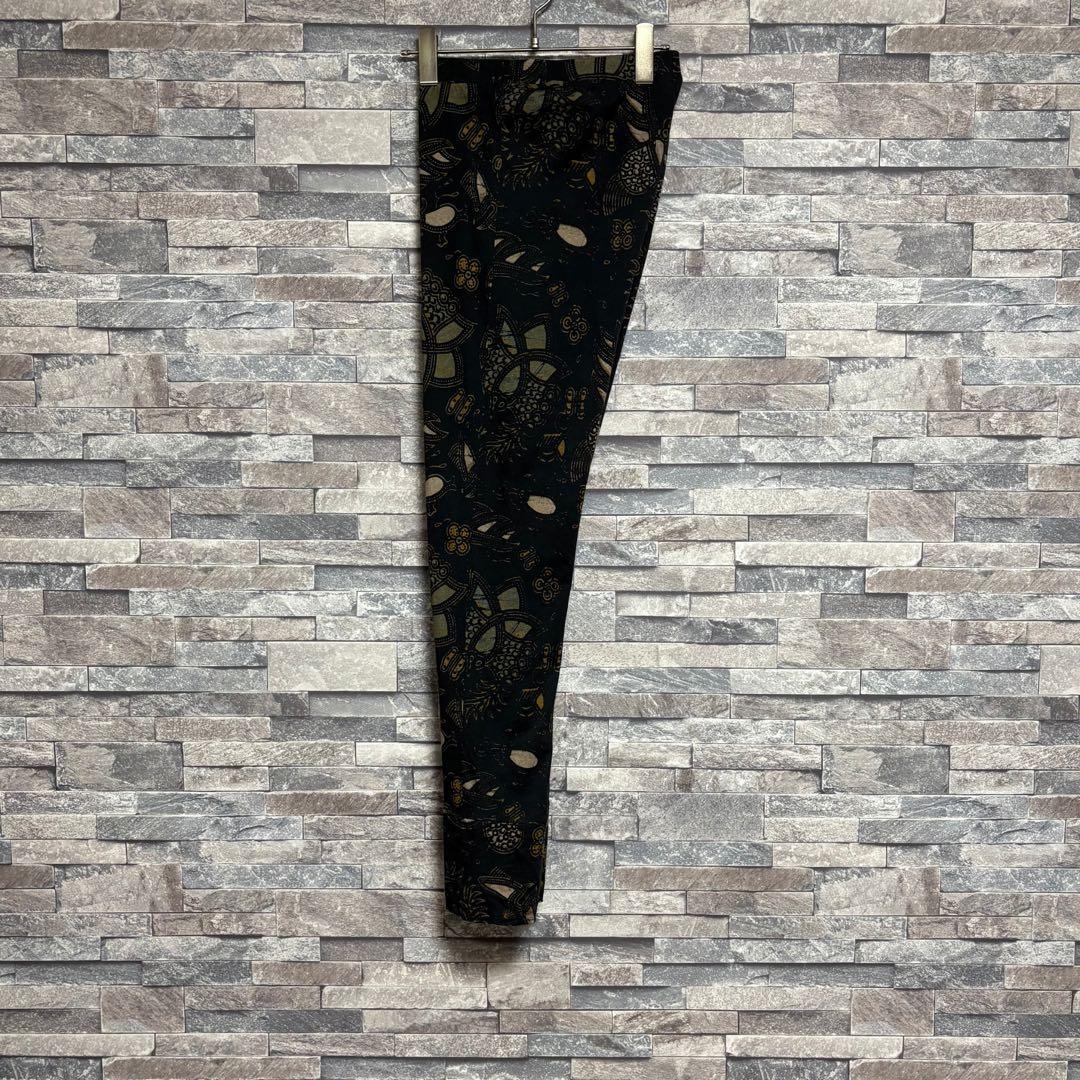 DRIES VAN NOTEN 08s- ボタニカル柄レギンス BLK/M