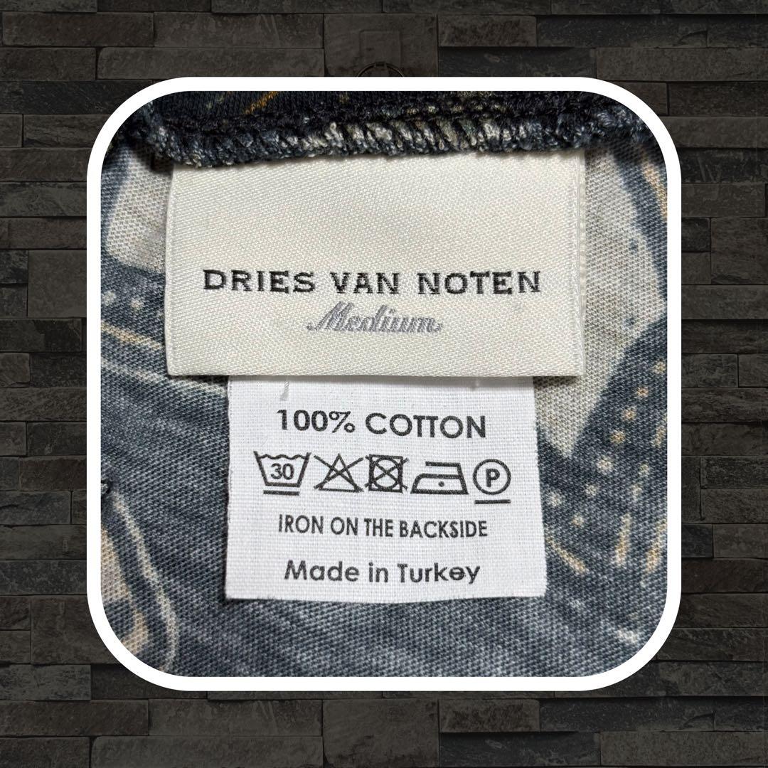 DRIES VAN NOTEN 08s- ボタニカル柄レギンス BLK/M