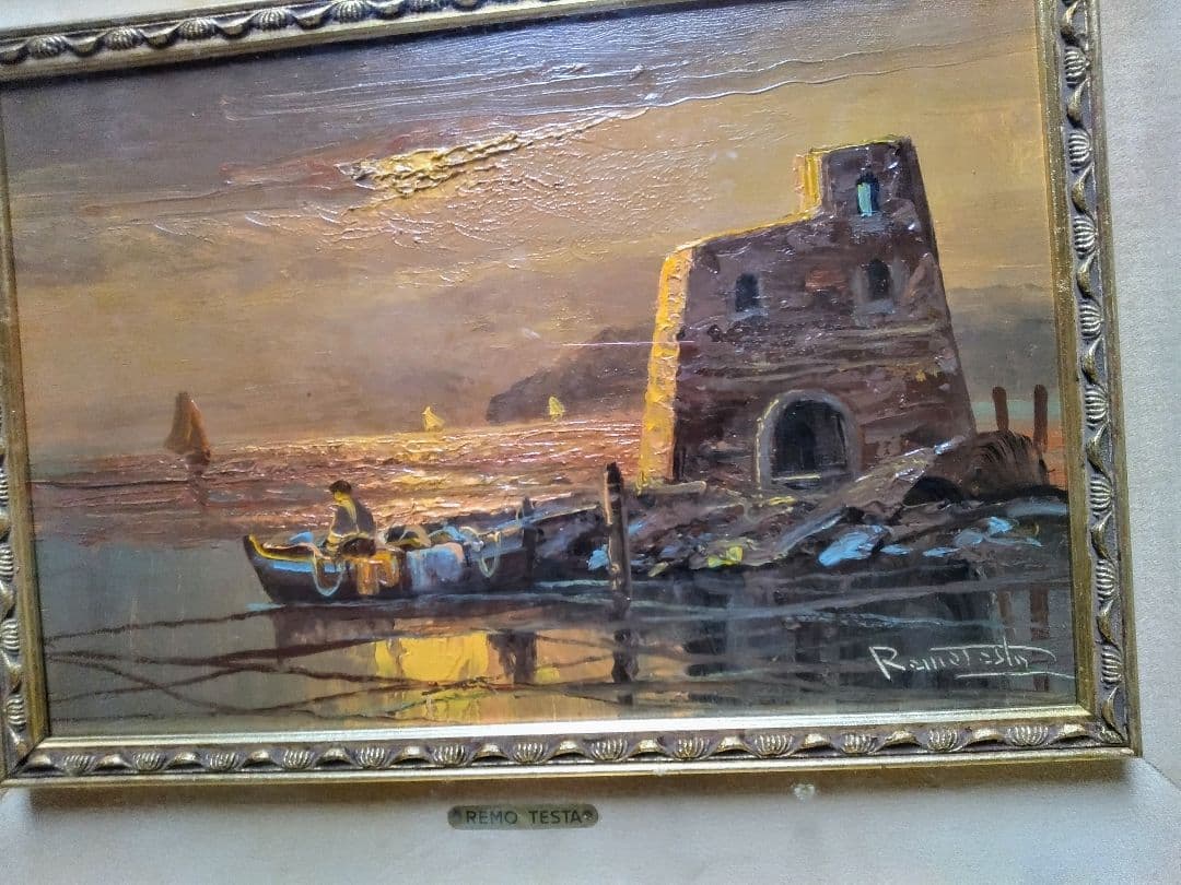 ヴィンテージ イタリア製絵画2点