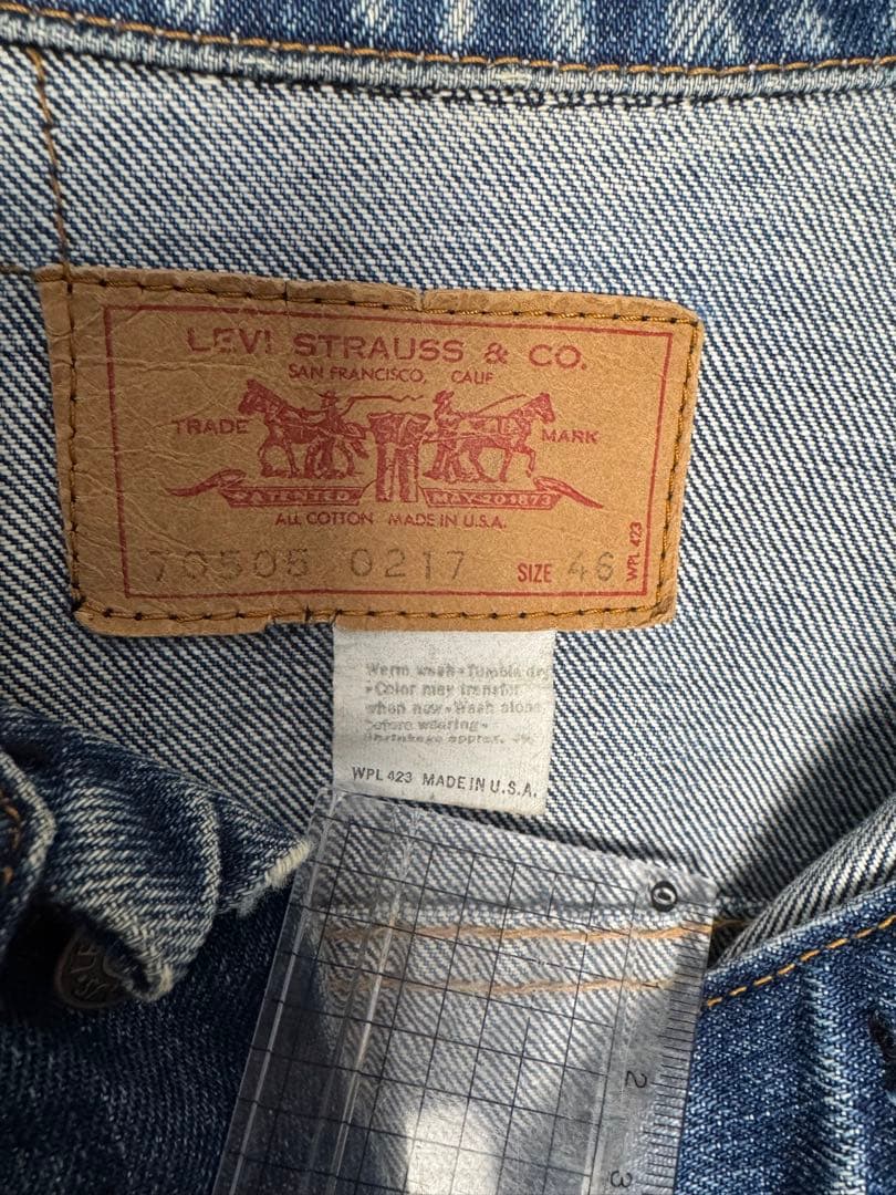 LEVI'S 70505-0217 USA製 スモールe サイズ46