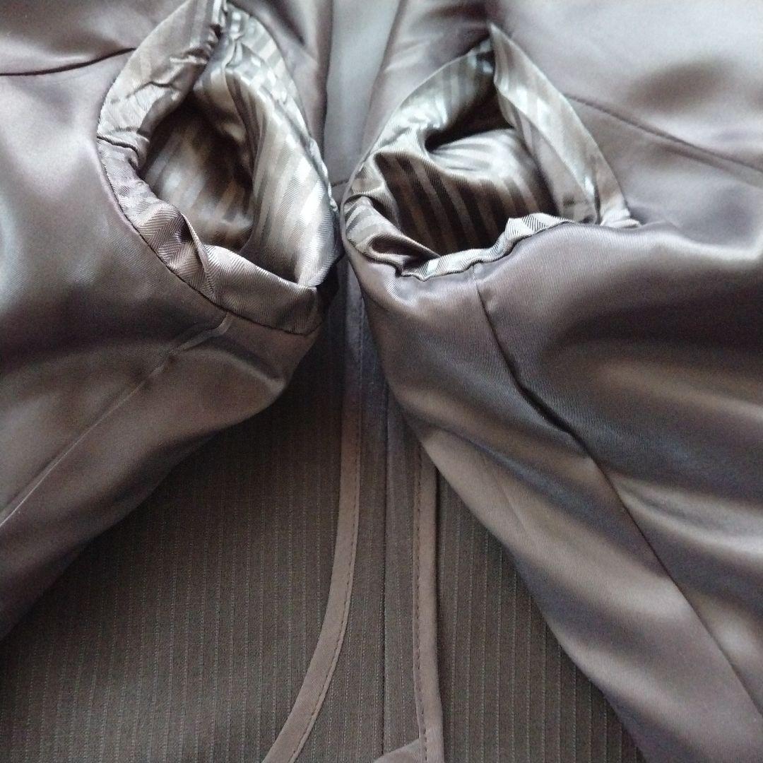 【23区】美品 ストライプ セットアップ スーツ ネイビー 大きいサイズ 46