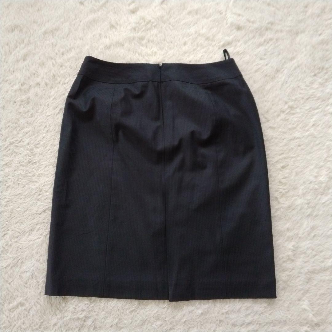 【23区】美品 ストライプ セットアップ スーツ ネイビー 大きいサイズ 46