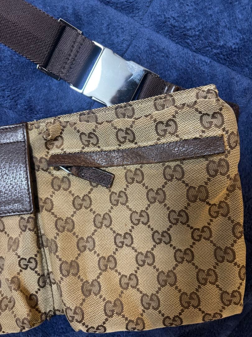GUCCI グッチ ウエストポーチ ボディバッグ GGキャンバス