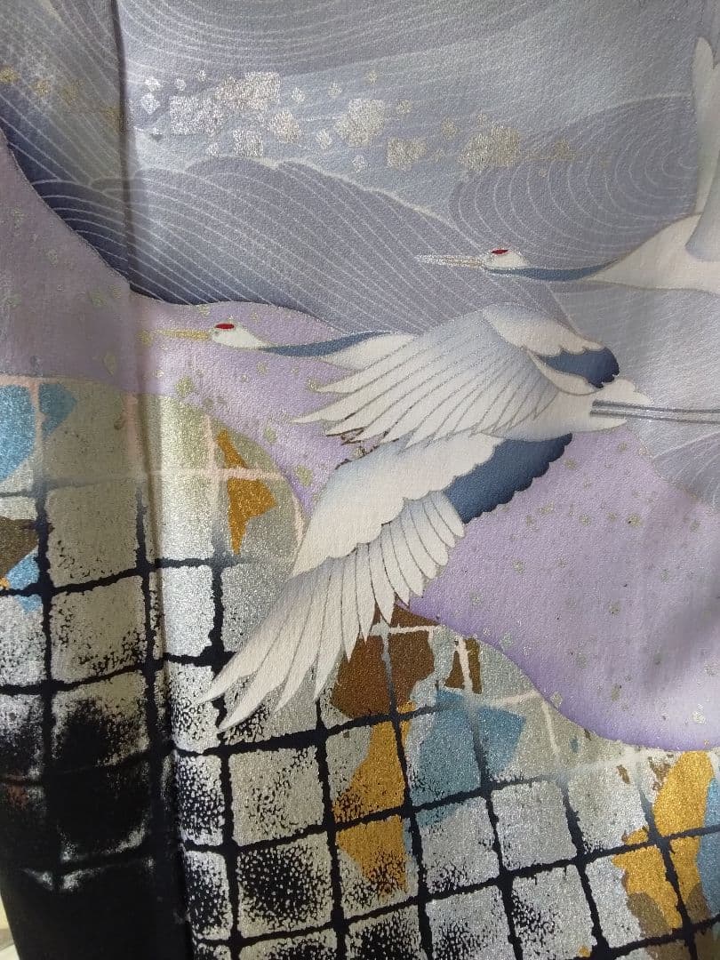 振袖フルセット、正絹古典柄成人式、重ね衿帯揚げ帯締め、西陣袋帯襦袢