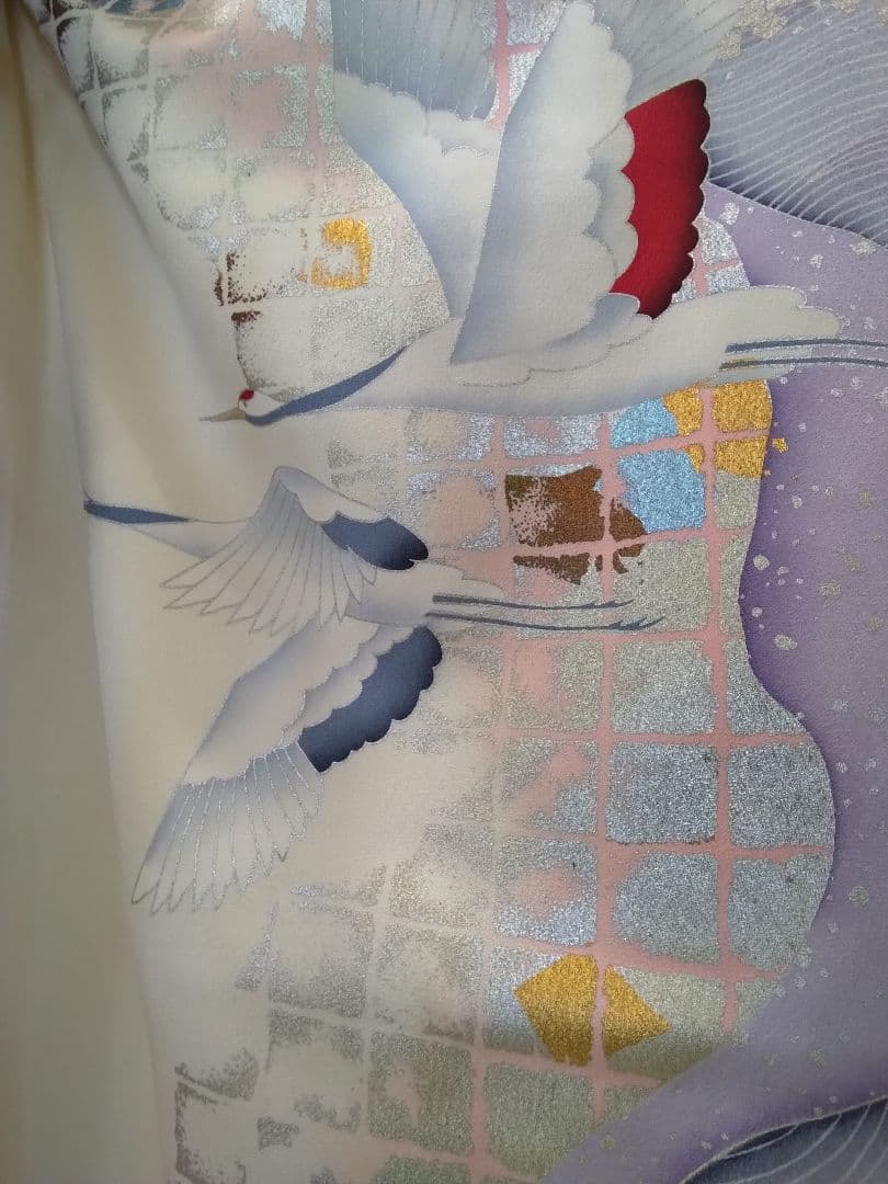 振袖フルセット、正絹古典柄成人式、重ね衿帯揚げ帯締め、西陣袋帯襦袢