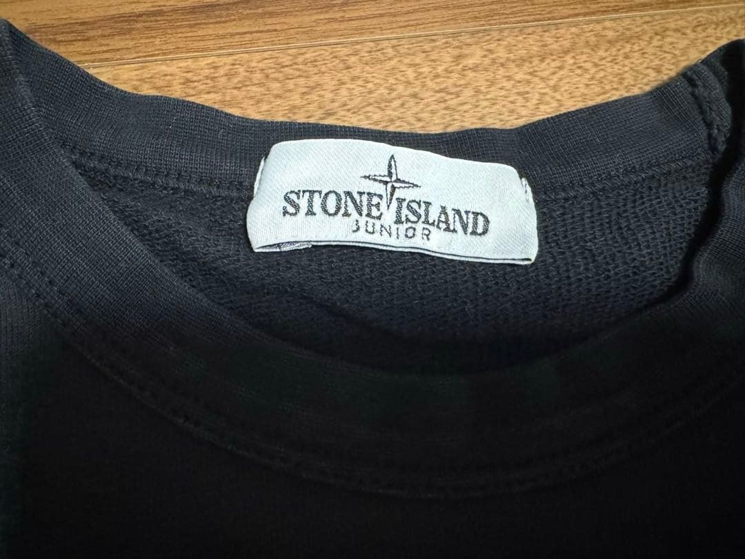 STONE  ストーンアイランド　ブラック トレーナー　XS