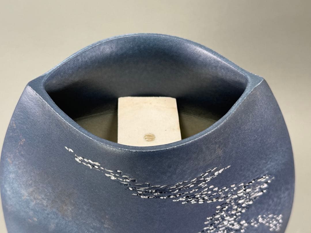 池坊　いけばな　古流　龍生派　小林正明　陶花器　華道具　花瓶　高さ40cm