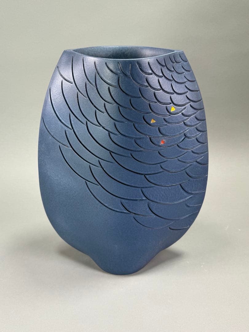 池坊　いけばな　古流　龍生派　小林正明　陶花器　華道具　花瓶　高さ40cm