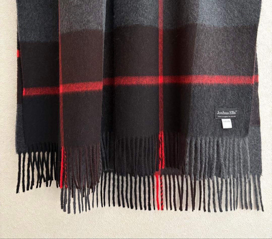ジョシュアエリス　アンゴラ　ウール　大判　ストール　Joshua Ellis