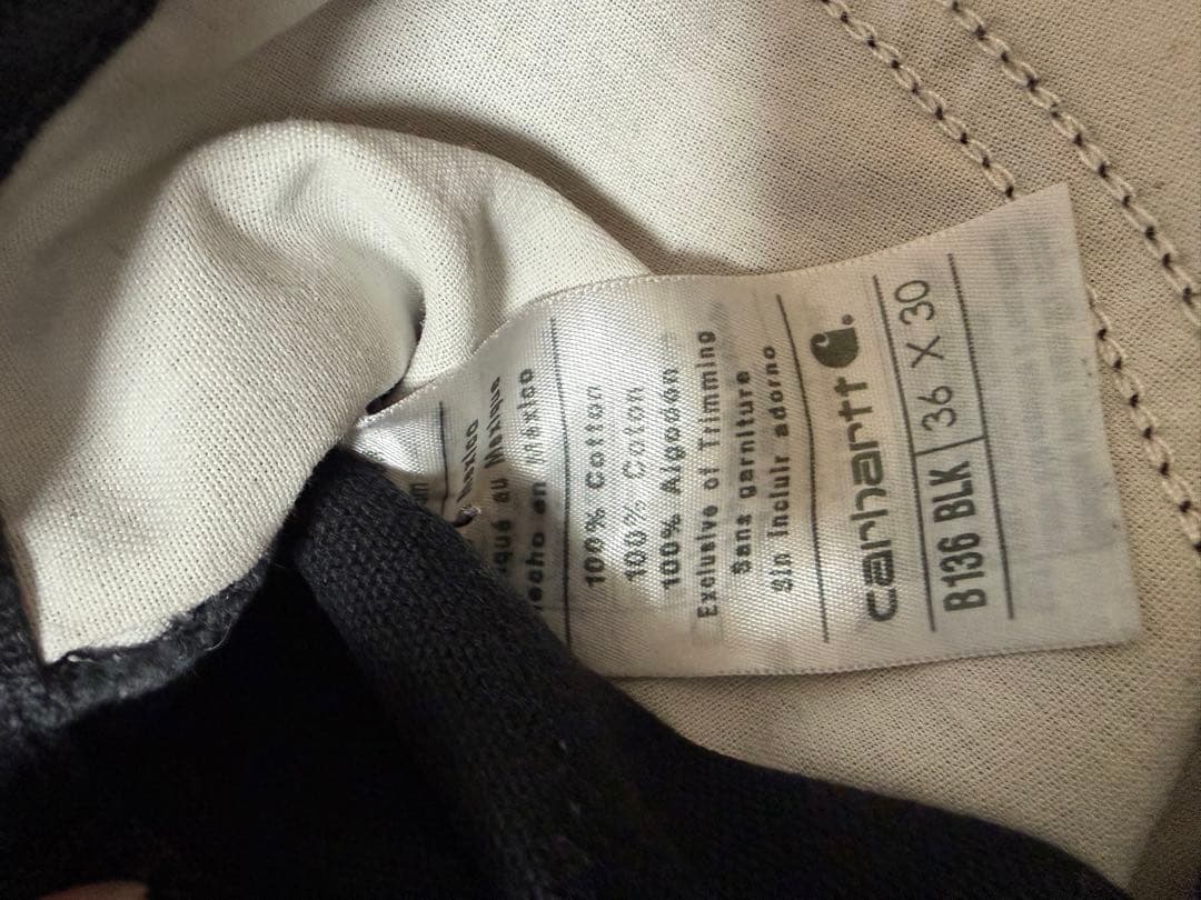 Carhartt ダブルニー ブラック