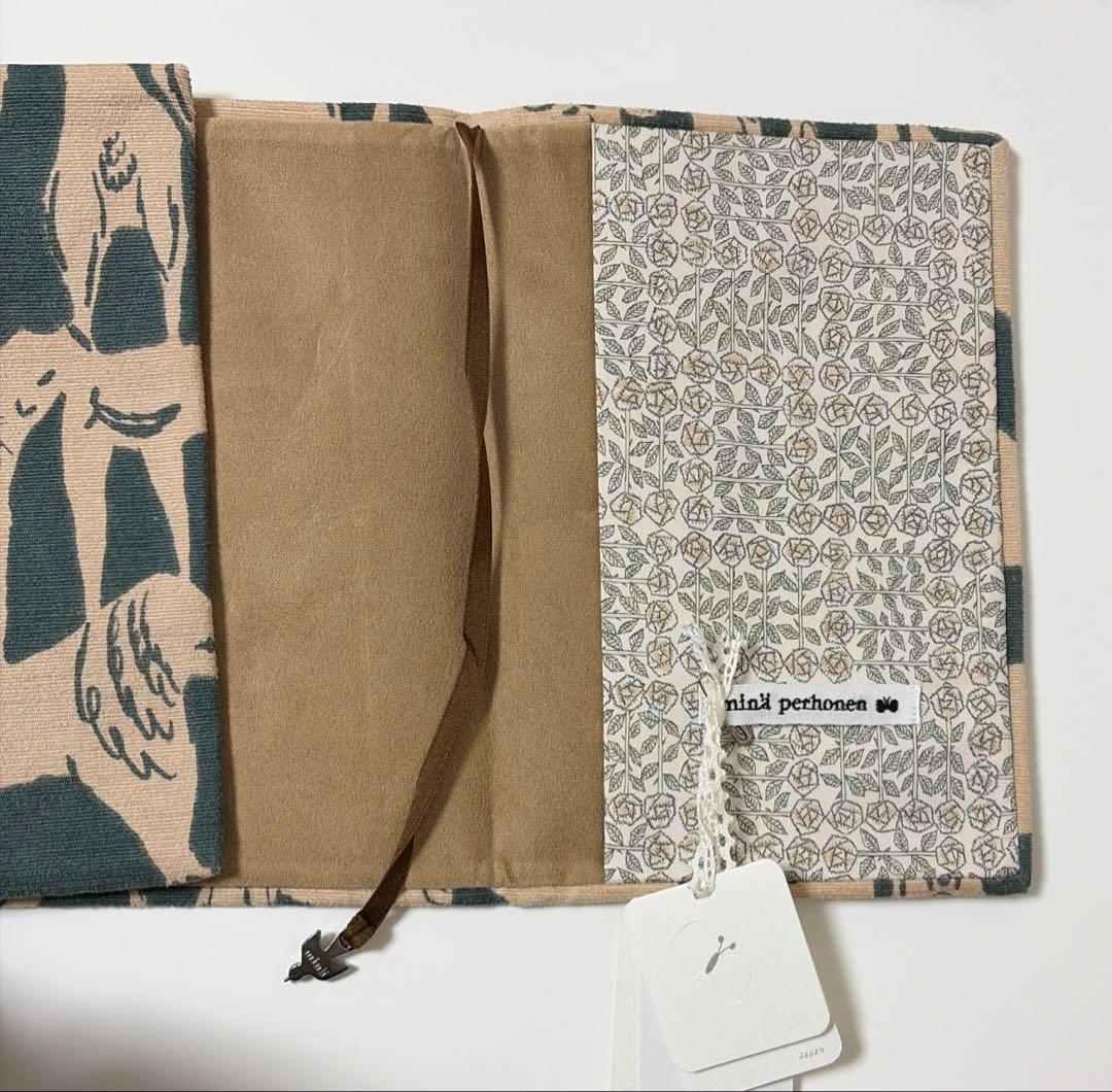 新品 タグ付 mina perhonen ブックカバー life puzzle