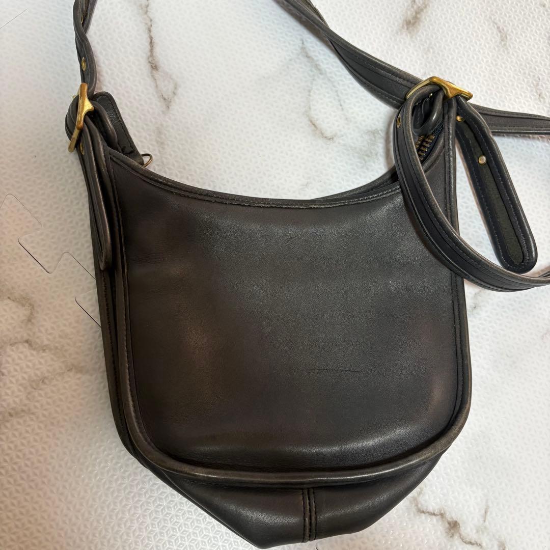 オールドコーチ 9950 レザー ショルダーバッグ マシューヒーリー ブラック