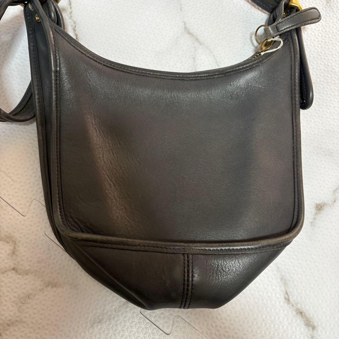 オールドコーチ 9950 レザー ショルダーバッグ マシューヒーリー ブラック