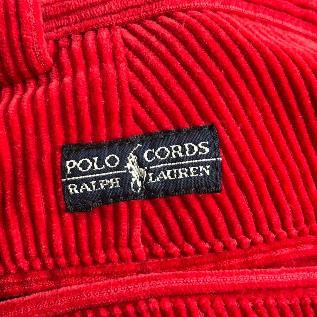 Polo by Ralph Lauren 赤 コーデュロイパンツ 太畝 90s