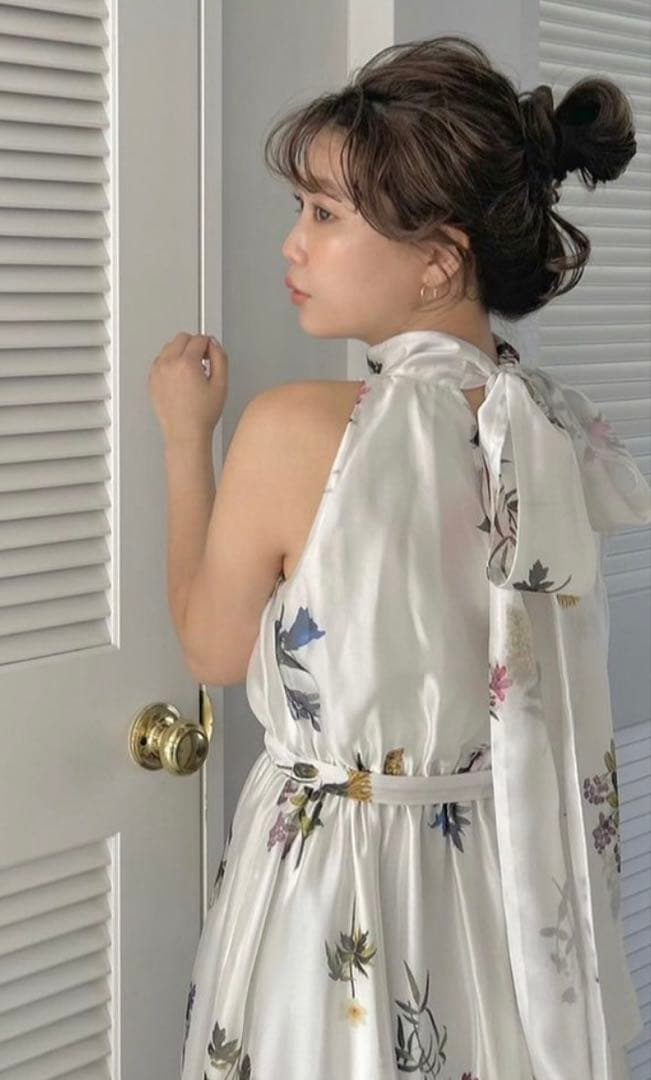 Sustainableフラワーモチーフワンピース×ボレロセット