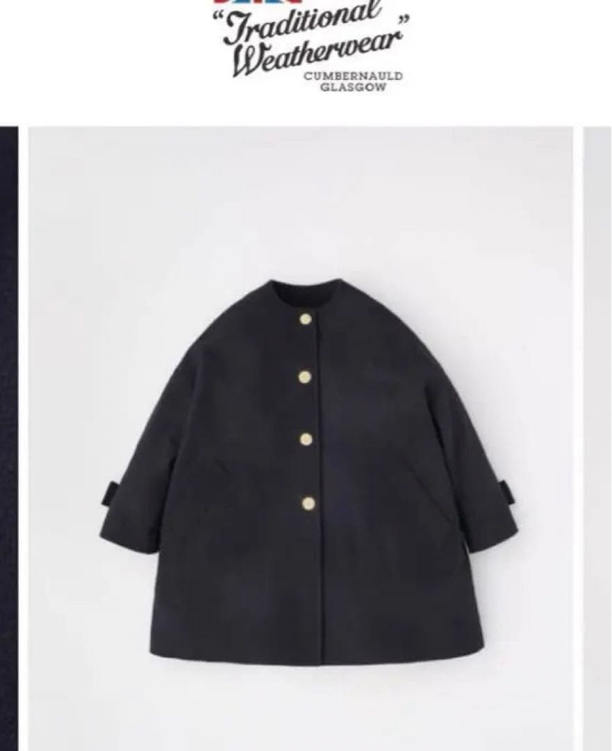 値下げ　トラディショナルウェザーウェア　マールトンNO COLLAR ブラック