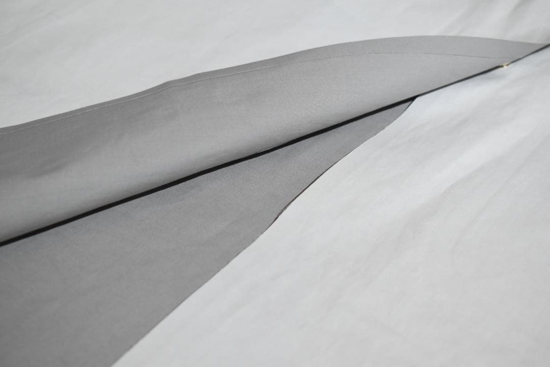 【HERNO/ヘルノ】ノーカラー撥水コート 44/L ライトグレー