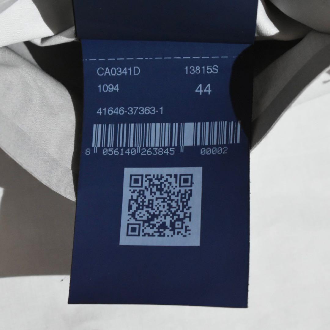 【HERNO/ヘルノ】ノーカラー撥水コート 44/L ライトグレー