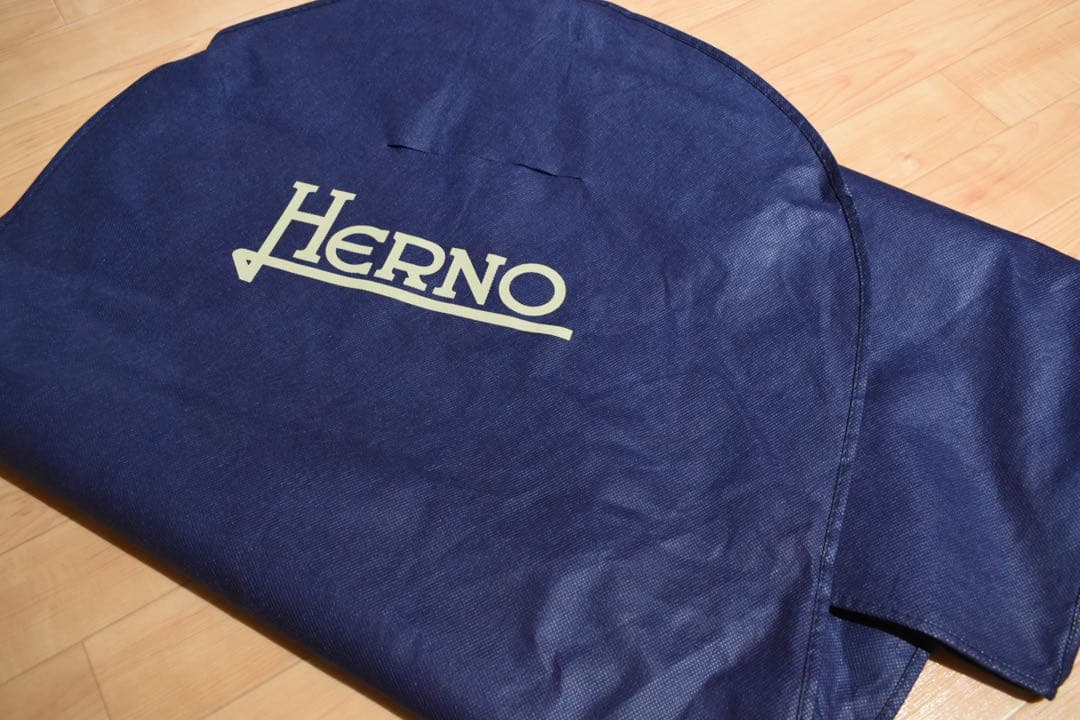 【HERNO/ヘルノ】ノーカラー撥水コート 44/L ライトグレー