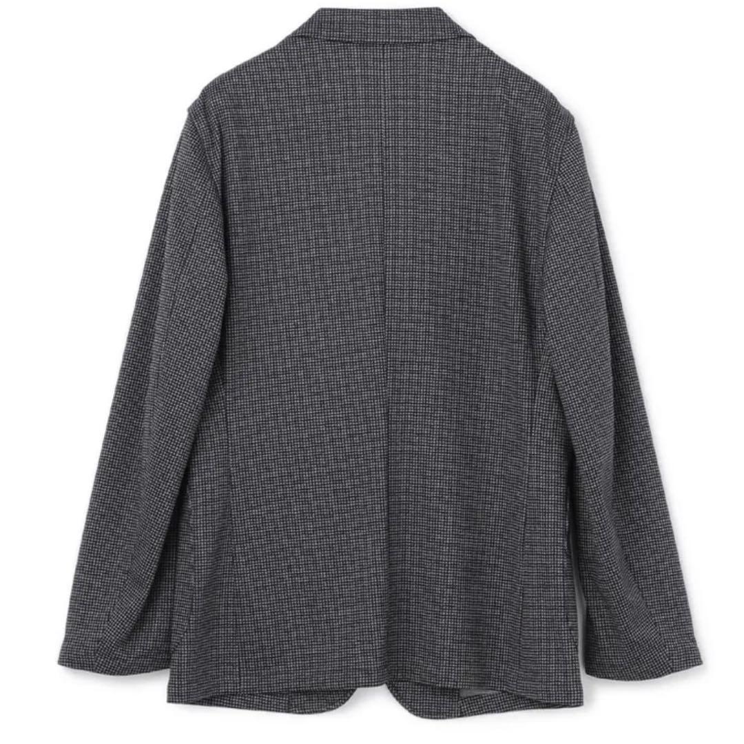 【未使用タグ付】洗える♪パジャマスーツ プリントジャージセット グレー千鳥格子L