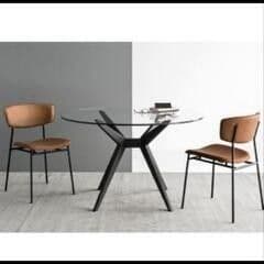 Calligaris ダイニングチェア ブラウン　②　カリガリス　フィフティーズ