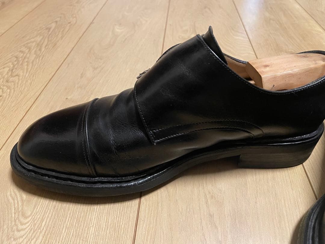 Paraboot Vigny ダブルモンクストラップ 6.5(25cm)ブラック