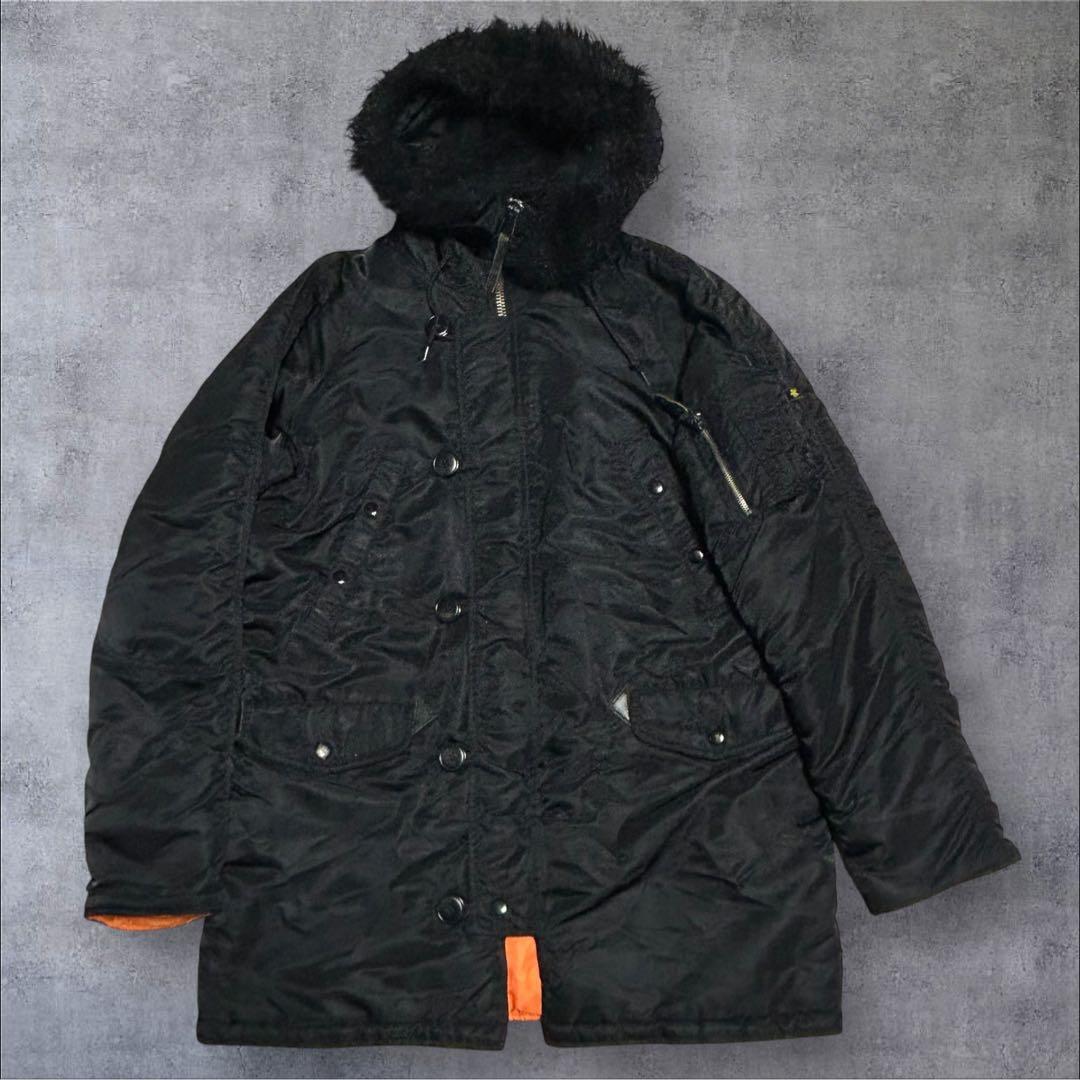 まめこALPHA アルファ N3B L ブラック ファー着脱可 2WAY