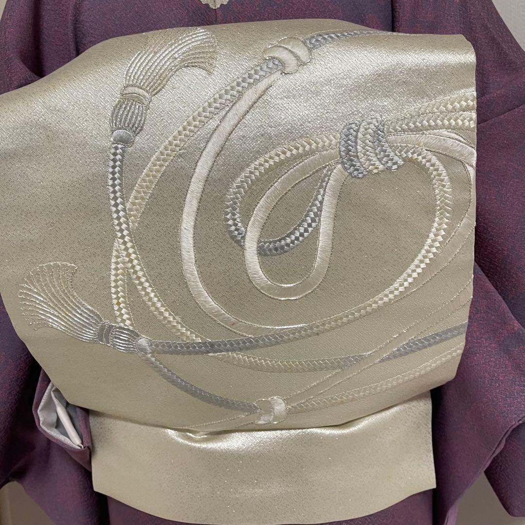 k181 単衣 色無地 洗える着物 うそつき袖 一つ紋 身丈149裄丈64.5