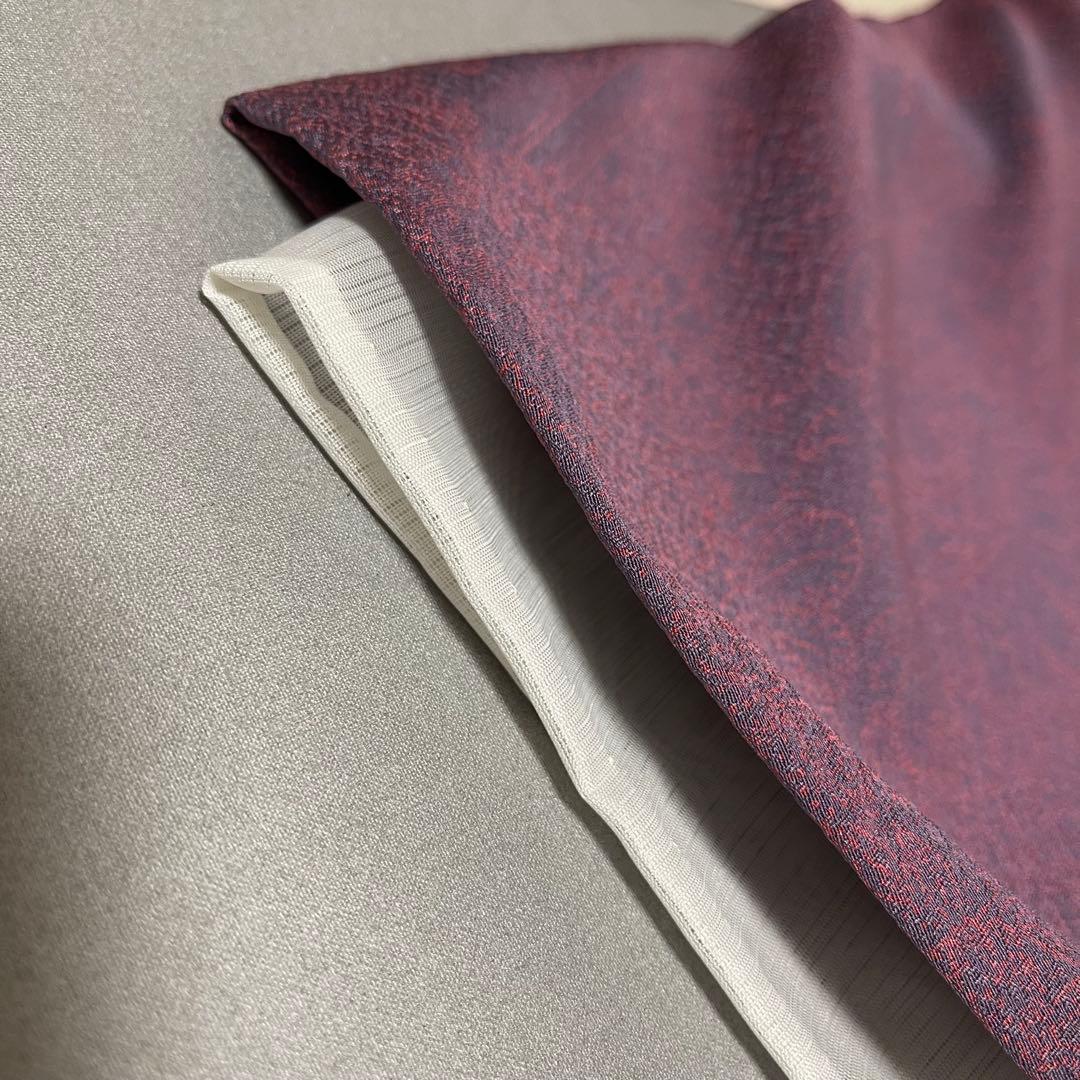 k181 単衣 色無地 洗える着物 うそつき袖 一つ紋 身丈149裄丈64.5