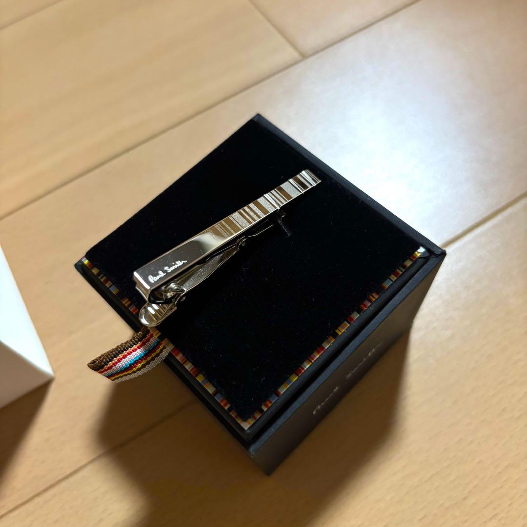 Paul Smith ネクタイピン　シャドーストライプ　極美品　タイバー
