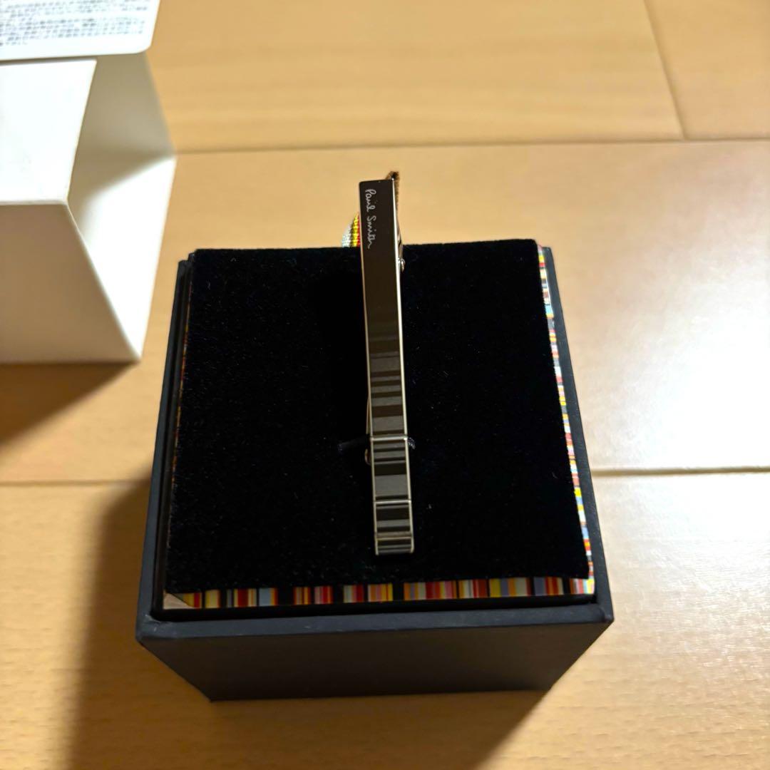 Paul Smith ネクタイピン　シャドーストライプ　極美品　タイバー