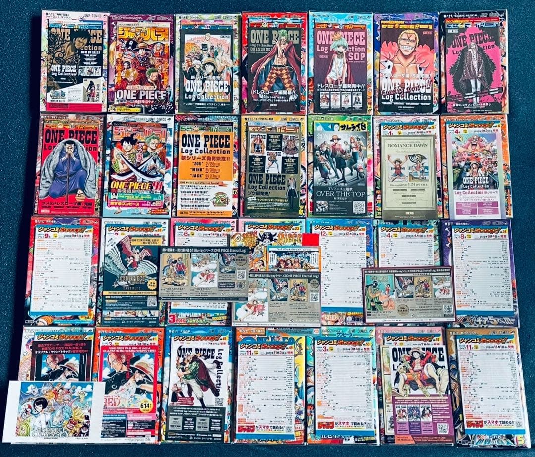 ワンピース　全巻初版本　帯☆チラシ全巻 + MEGAおまけ