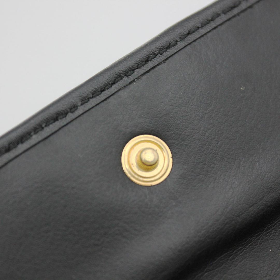 CELINE セリーヌ キーケース ６連 マカダム トリオンフ ブラック レザー