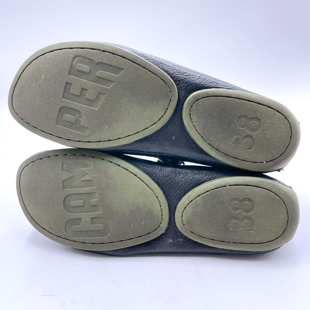 美品 カンペール パンプス ライトニナ メリージェーン 24cm 黒 Y1128