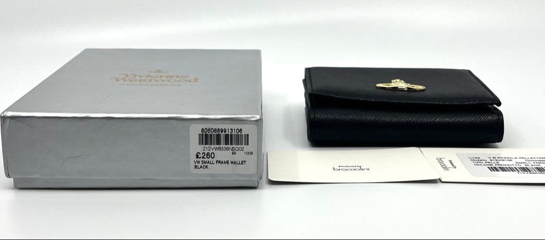 【新品・未使用】Vivienne Westwood 三つ折り財布 ブラック