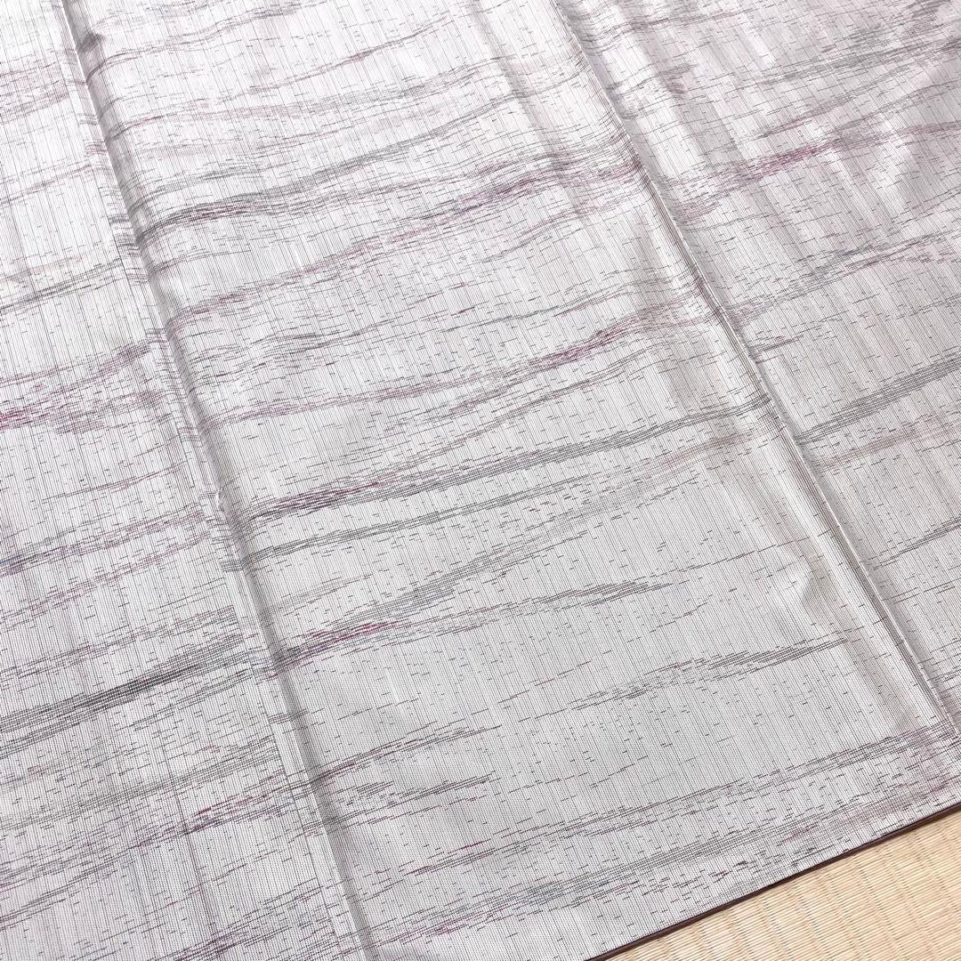 草木染 残糸織 白大島 証紙 身幅広め