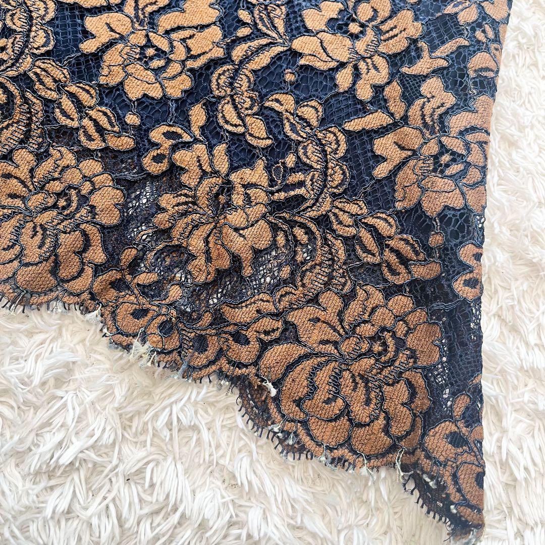 グレースコンチネンタル　ロング刺繍ワンピース ボウタイ リボンタイ